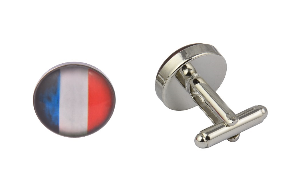 CGHC0765-France-Flag.jpg France Flag Cufflinks - Image 1