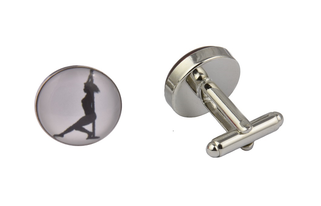 CGHC0782-Pole-Dancer.jpg Erotic Dance Cufflinks - Image 1