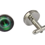 Camera Lens Green Cufflinks