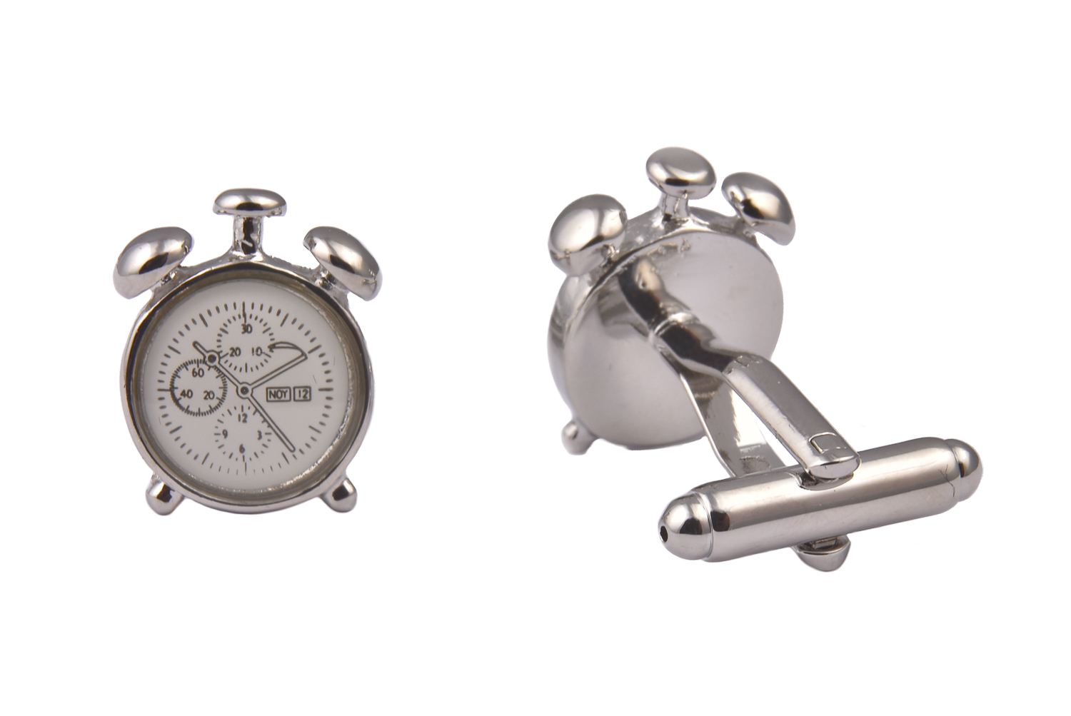 CGHC1155-1.jpg Alarm Clock Cufflinks - Image 1