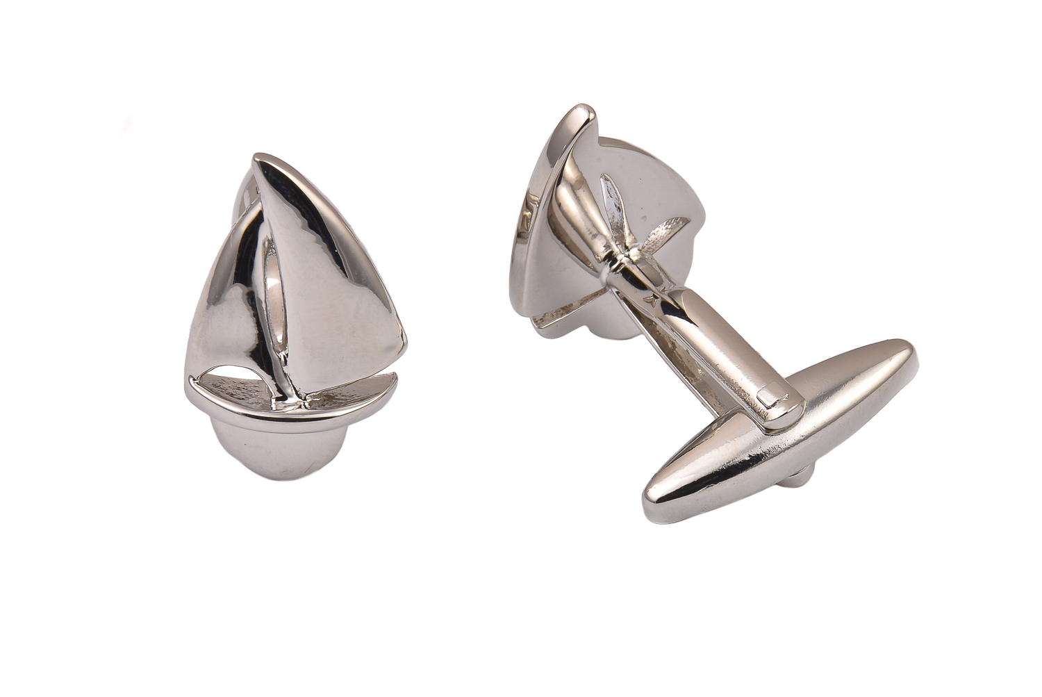 CGHC1491.jpg Yacht Silver Cufflinks - Image 1