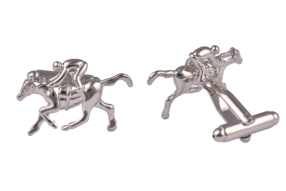 CGHC1493.jpg Horse Racing Cufflinks - Image 1