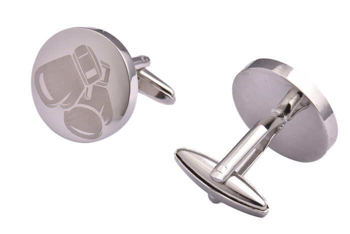 Silver Boxing Gloves Cufflinks - Image 2
