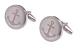Silver Anchor Cufflinks