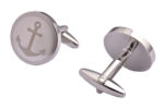 Silver Anchor Cufflinks - Image 2