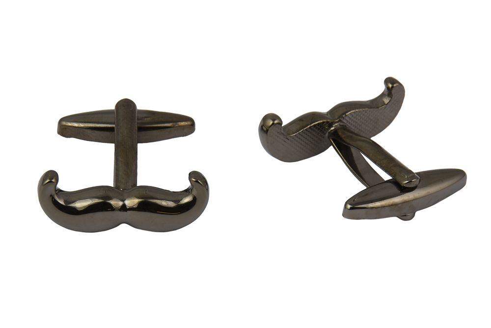 CGHC1569.jpg Handlebar Moustache Cufflinks - Image 1