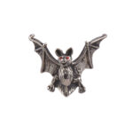 Lapel Pin - Bat Crystal Red Eyes