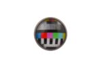 TV Test Card Jacket Lapel Pin