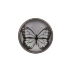 White Butterfly Lapel Pin