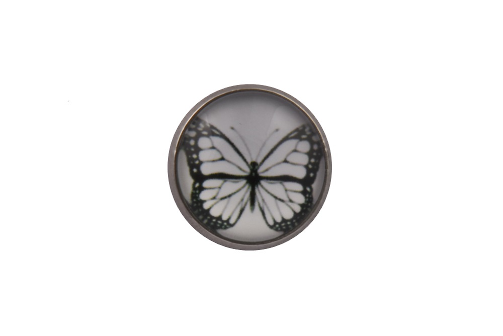 CGHL0114.jpg White Butterfly Lapel Pin - Image 1
