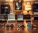 Am image of ETSY cufflinks on a table