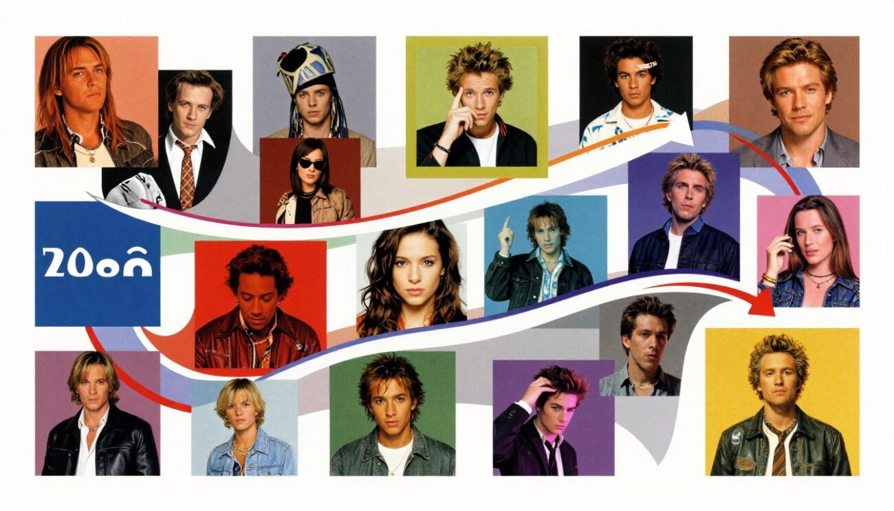 Artistic representation of music video legacy showing connection between 2000s work and modern content