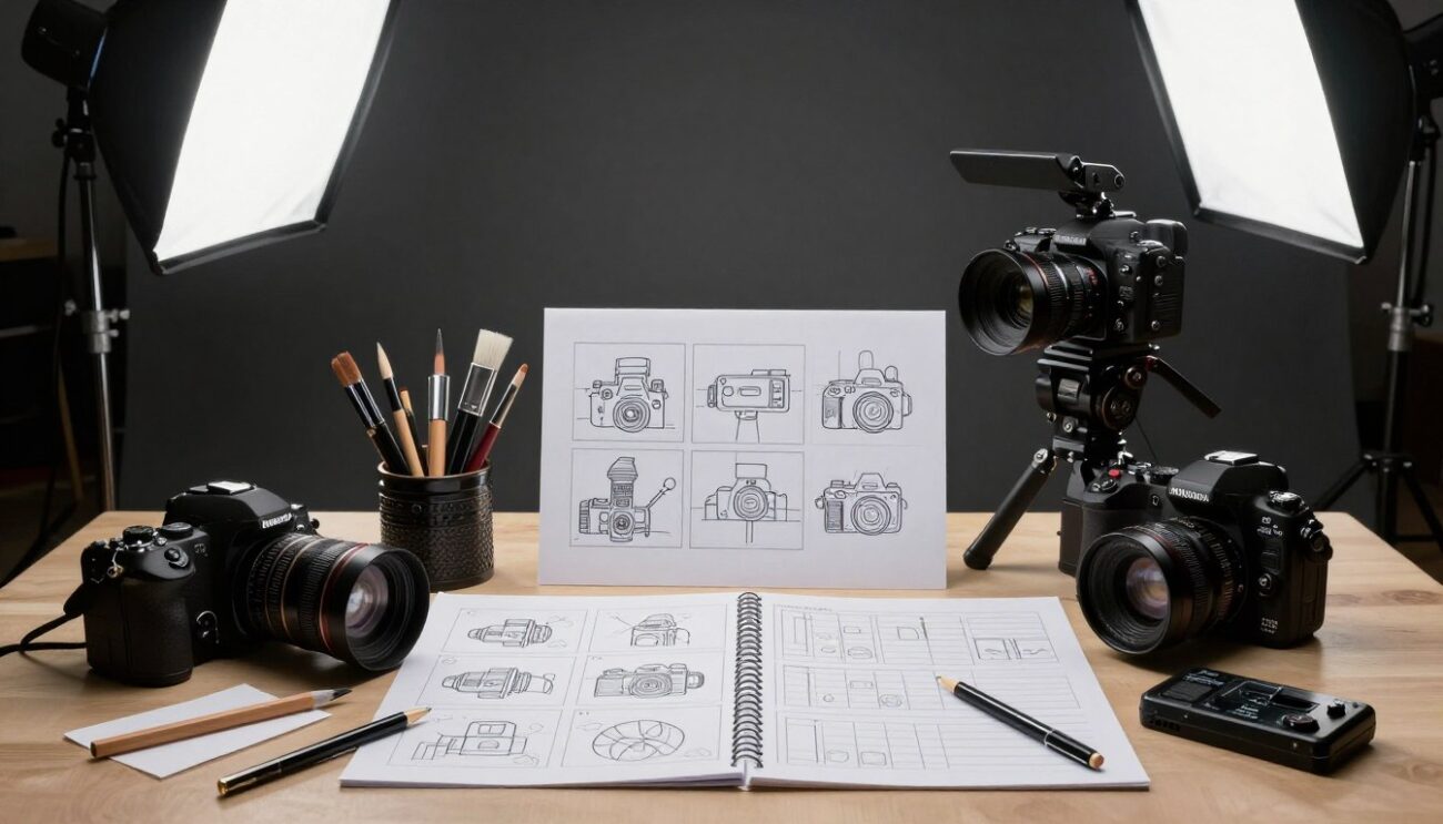 Collection of equipment and creative tools used by innovative music video directors of the 2000s