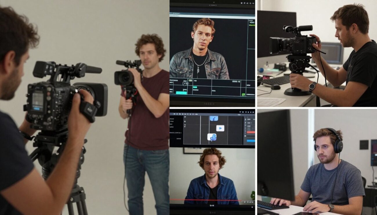 Evolution of music video production showing technology advancement from early to late 2000s