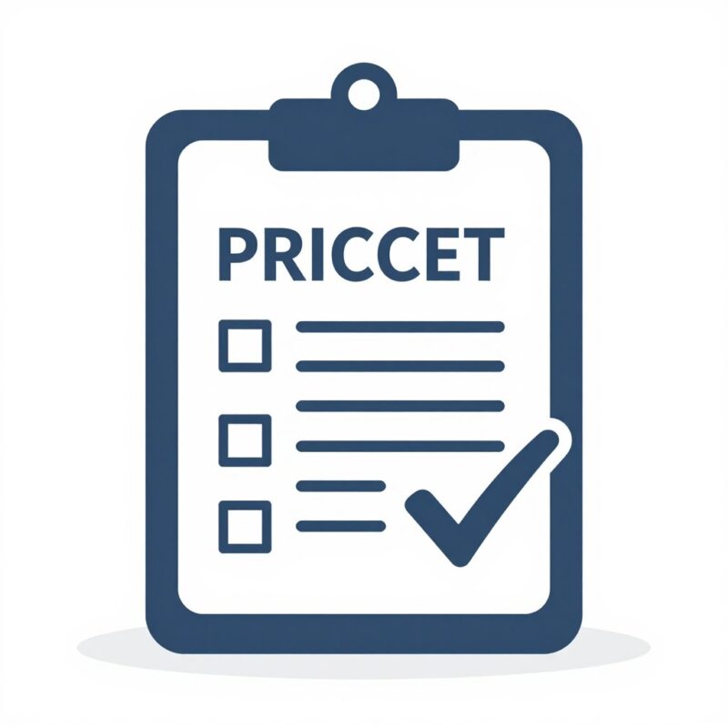 Transparent pricing checklist icon