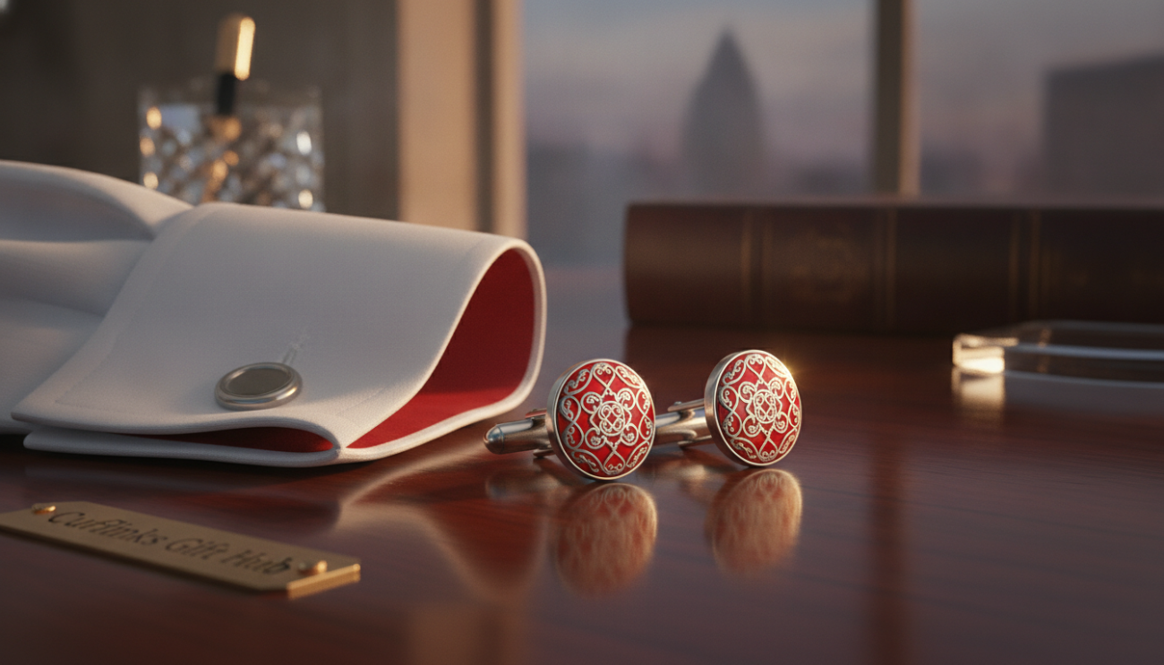 cufflinks red