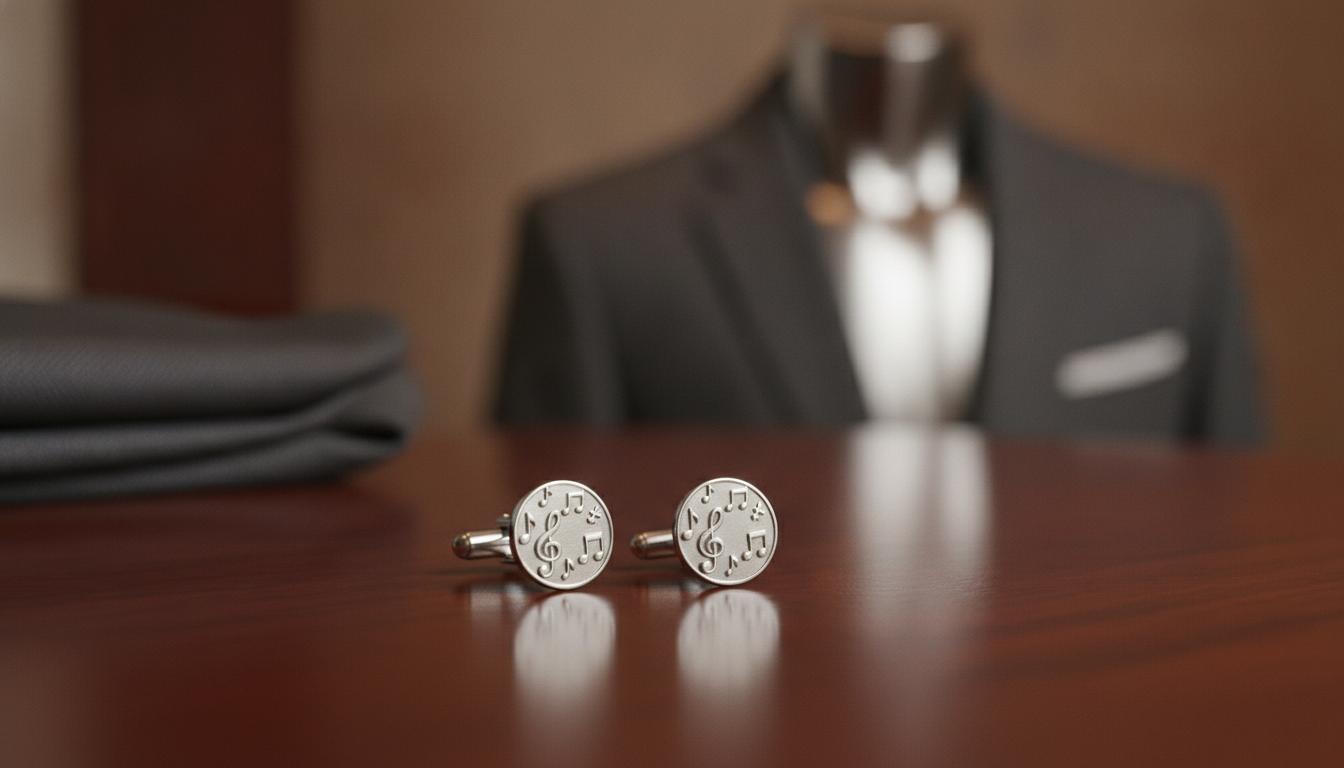 music cufflinks