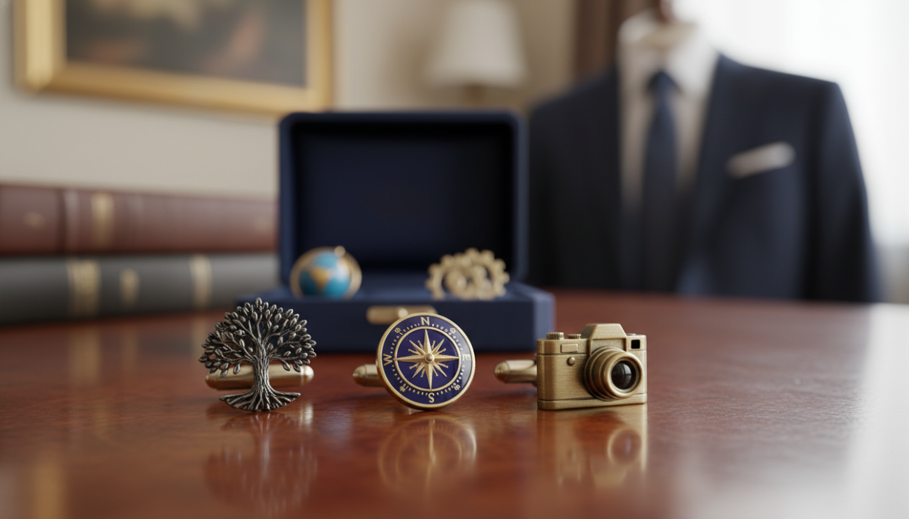 themed cufflinks for men