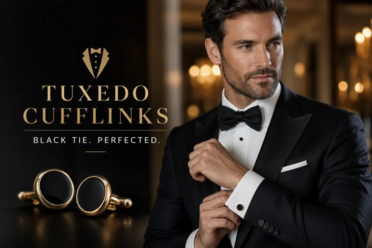 tuxedo cufflinks