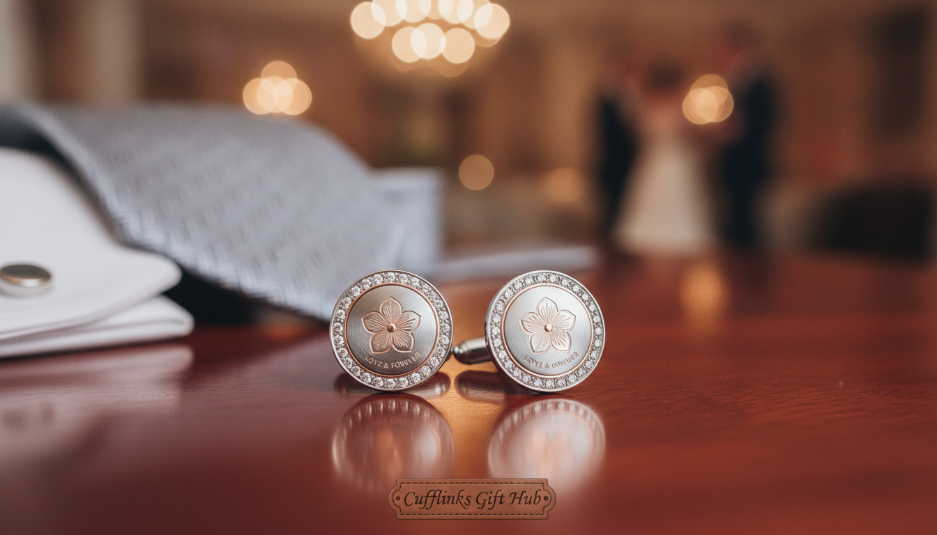 wedding day cufflinks