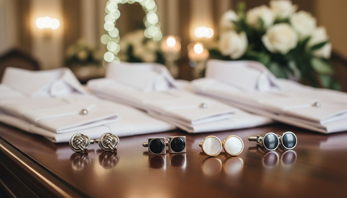 what cufflinks should groomsmen wear