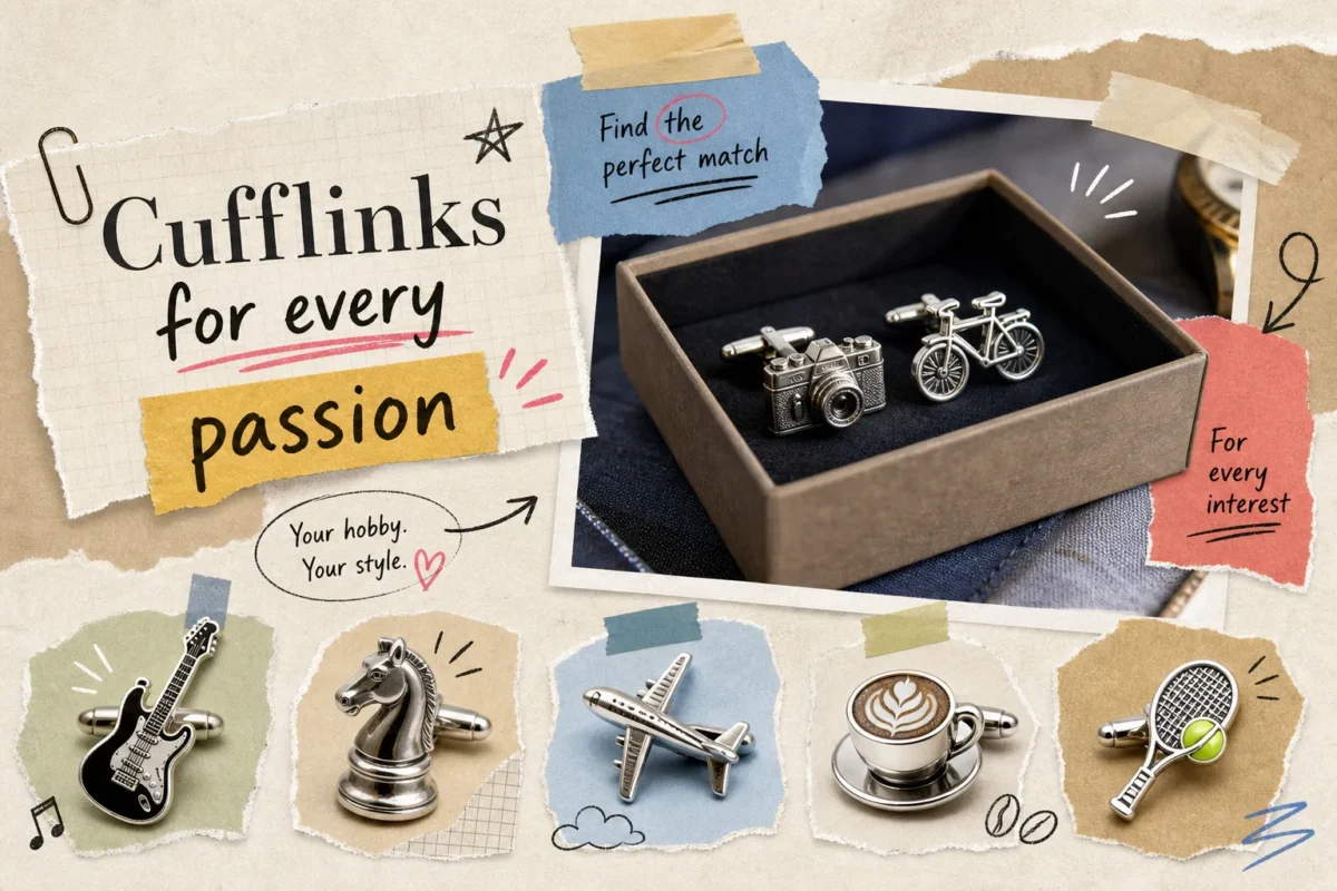 where can i find cufflinks based on hobbies