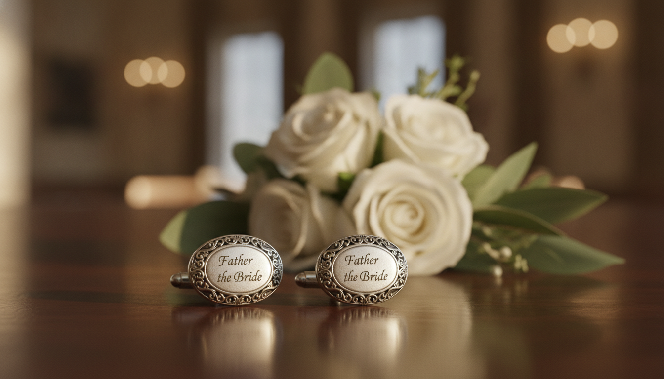 father of the bride cufflinks