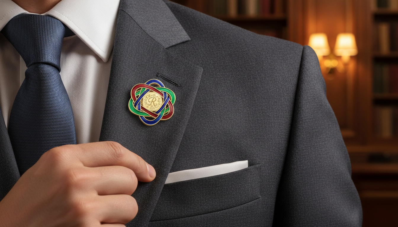 personalised lapel pin