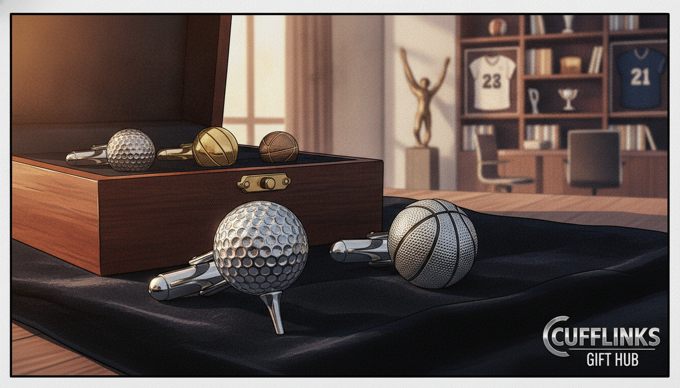 sports cufflinks