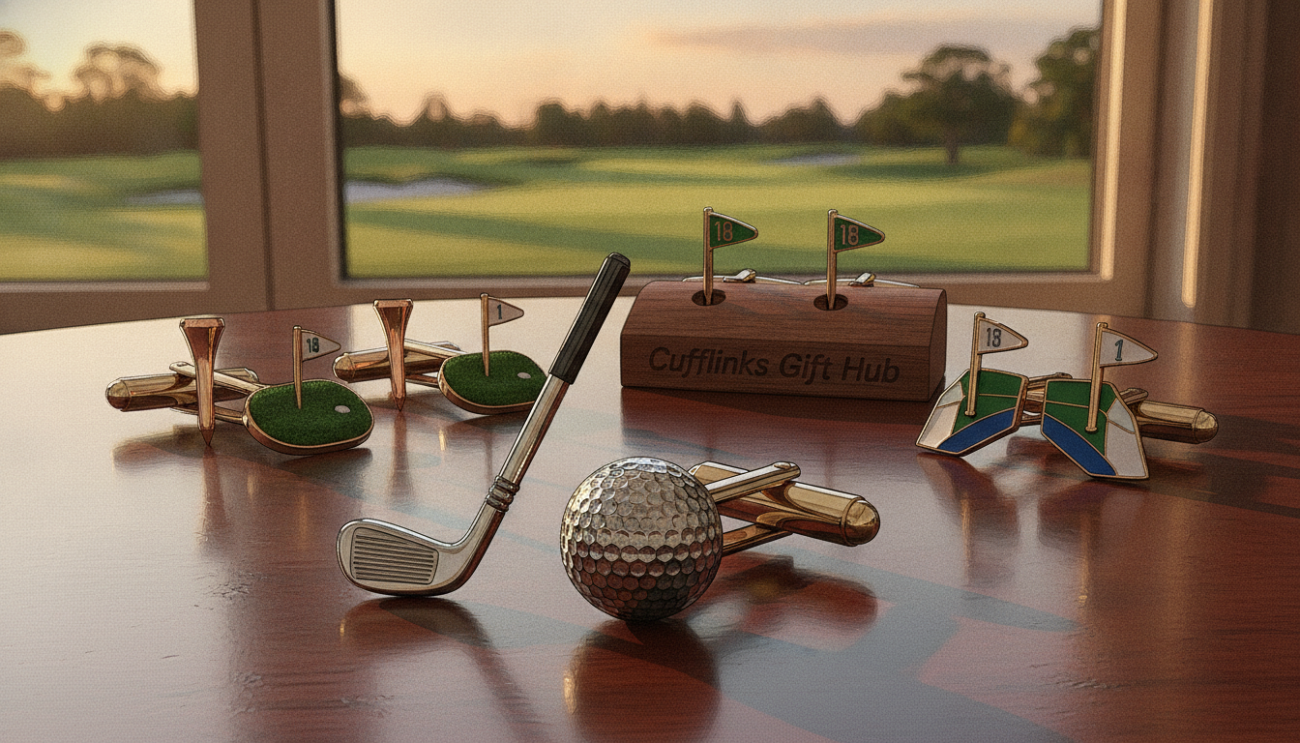 what are the best sports cufflinks for a golf fan