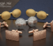 A beautifully arranged flat lay of elegant groomsmen cufflinks featuring intricate designs and high-quality materials. The focal point displays a pair of silver cufflinks with engraved patterns, surrounded by gold and rose gold options, offering a variety of styles. Each cufflink is reflected softly in a polished wooden surface, enhancing their shine. In the background, a subtle hint of a tailored suit fabric provides context, with soft, diffused lighting to evoke sophistication. Capture the craftsmanship in detail, emphasizing textures and colors. The arrangement should express careful selection and thoughtful gifting, promoting the brand "Cufflinks Gift Hub". The mood is refined and elegant, inviting readers to appreciate the artistry behind choosing the right accessories.