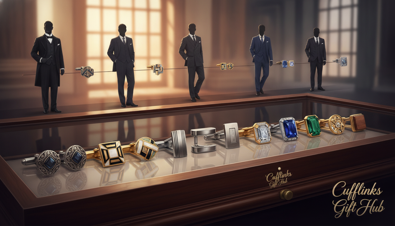 History and evolution of cufflinks as an accessory.