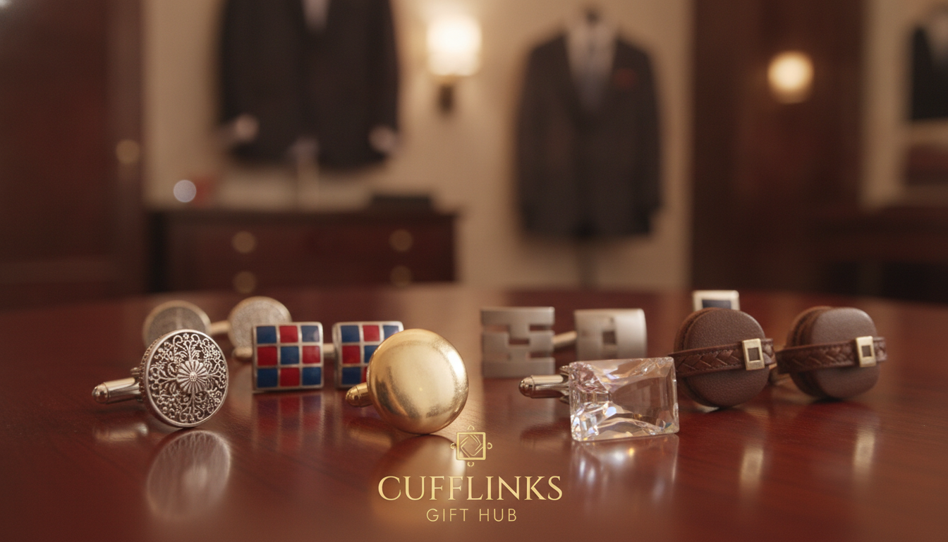 What materials are commonly used for cufflinks?