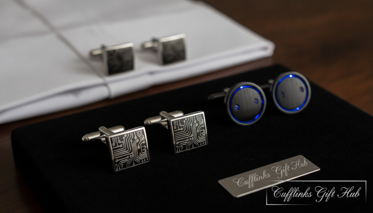 black tie cufflinks