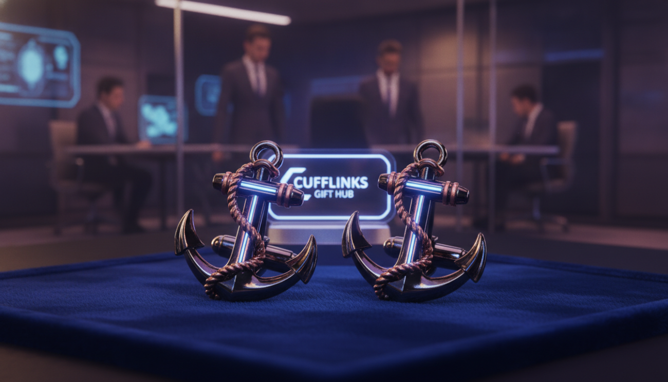 boat anchor cufflinks