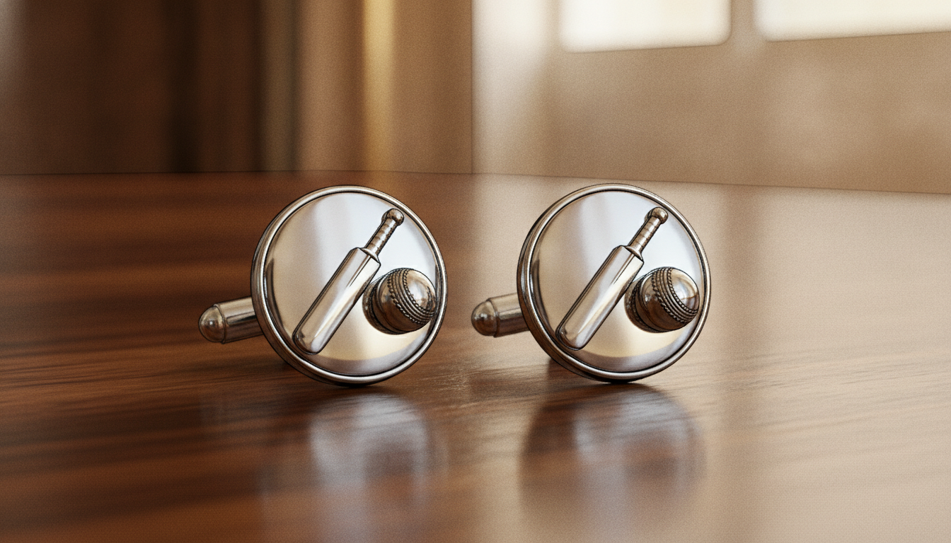 cricket cufflinks