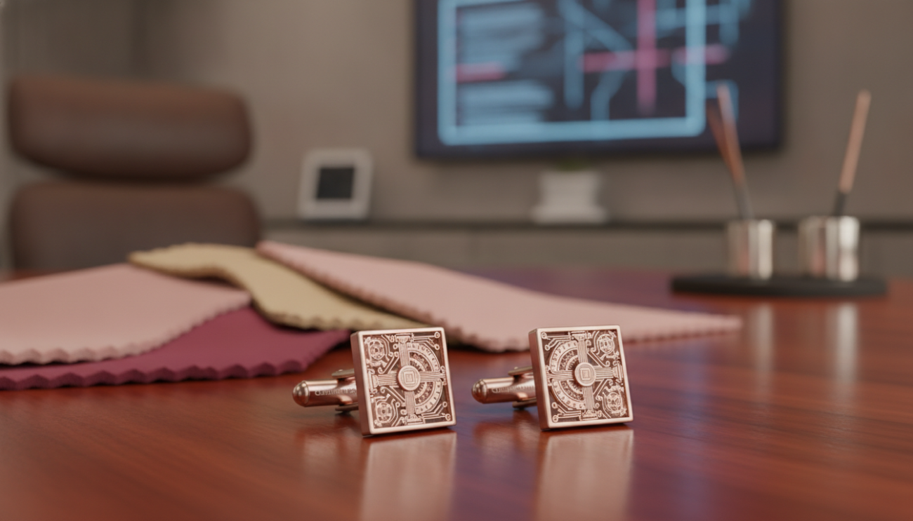 cufflinks pink