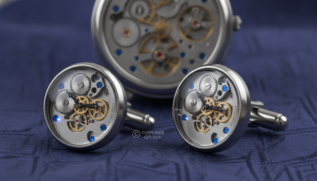 cufflinks watch mechanism