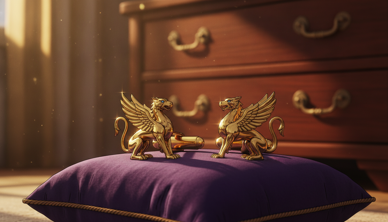 gold cufflinks