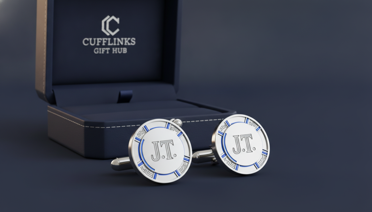 initials cufflinks for him