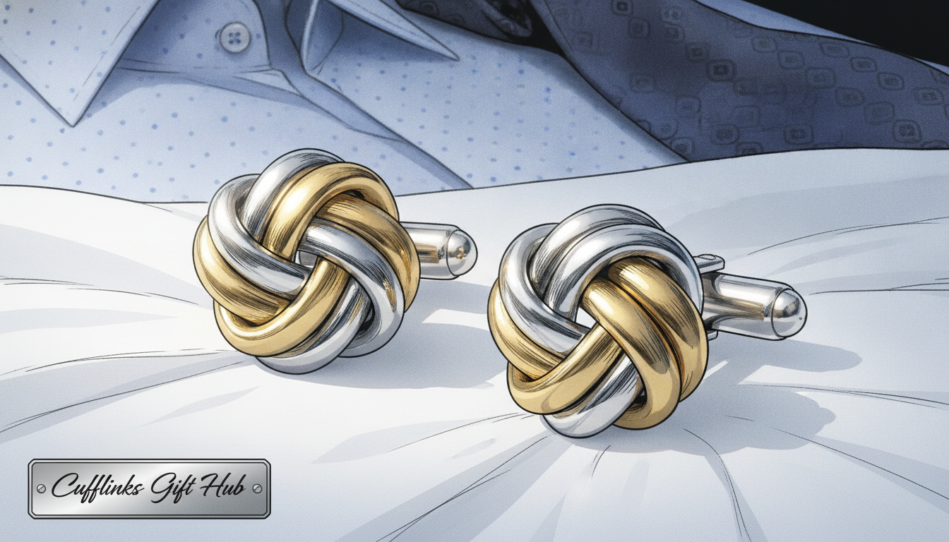 knot cufflinks