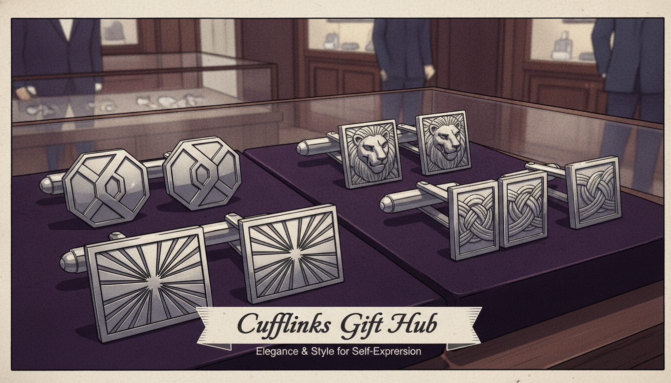men's cufflinks silver