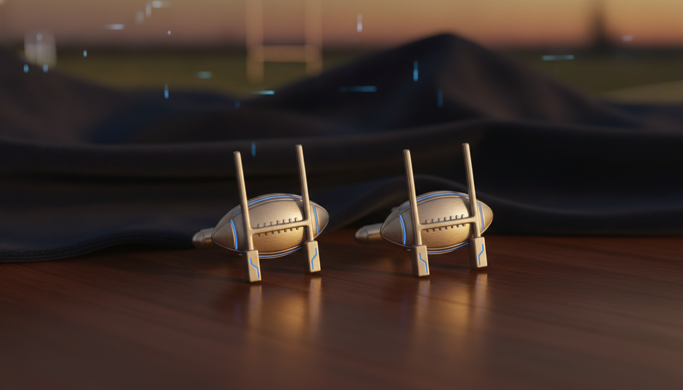 rugby cufflinks