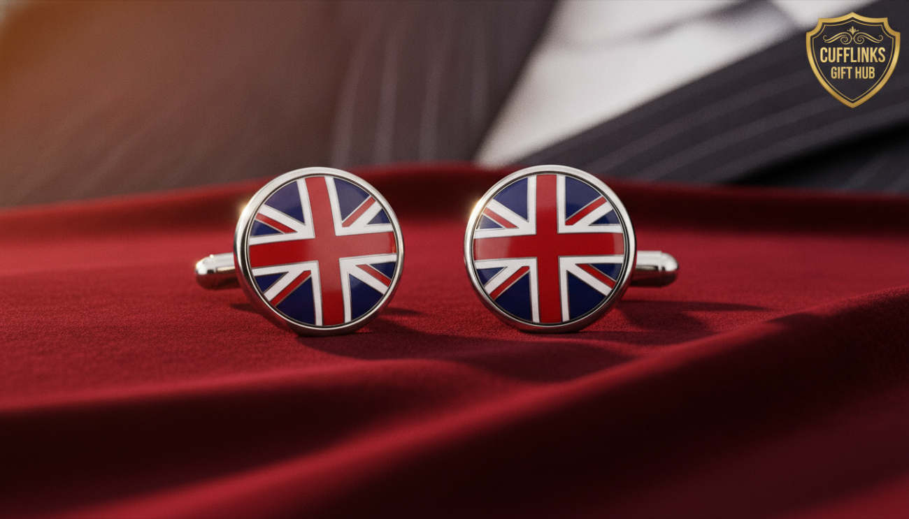 union jack cufflinks