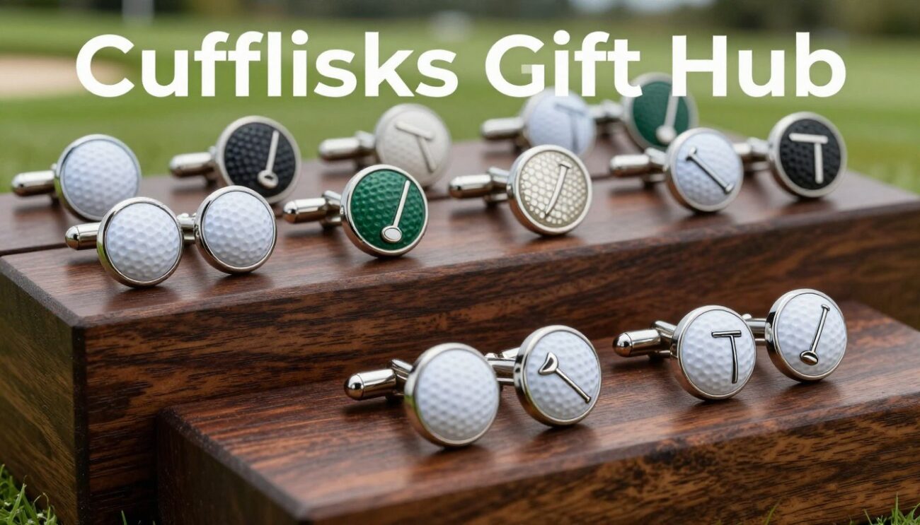 what are the best sports cufflinks for a golf fan