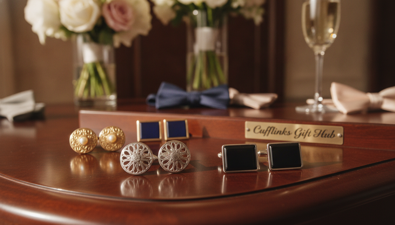 what cufflinks should a groom wear