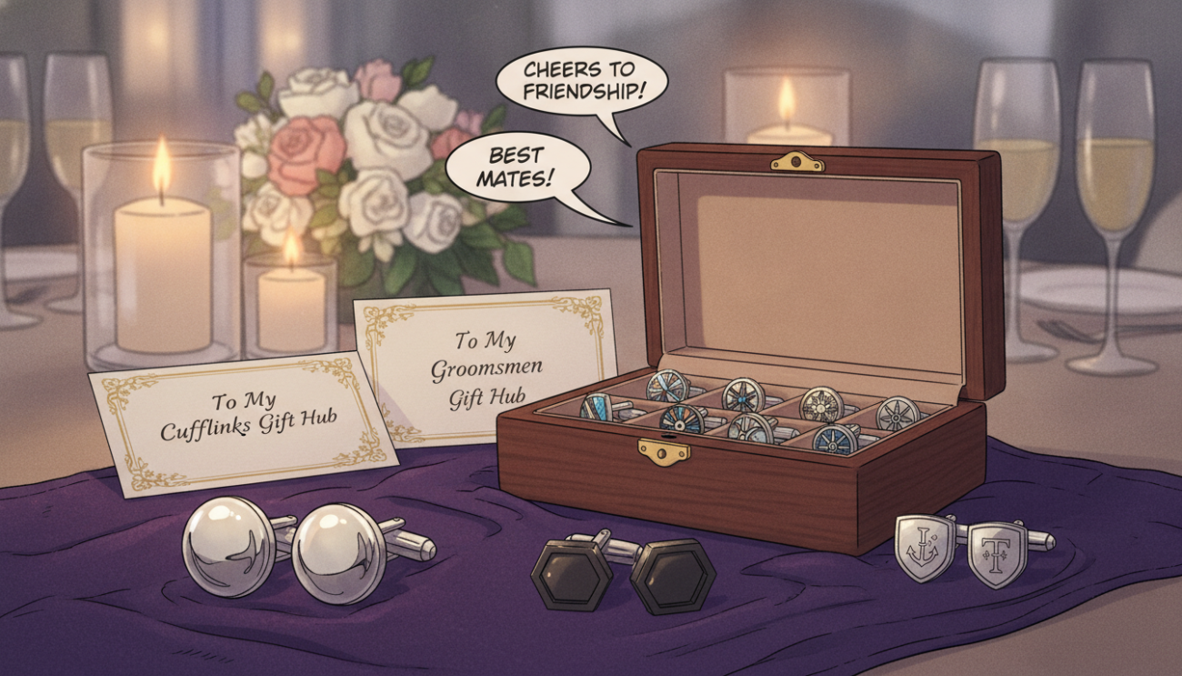 How much should I spend on cufflinks for groomsmen gifts?