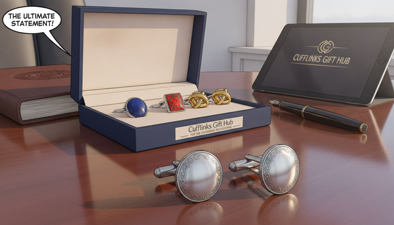 Why are cufflinks a popular choice for corporate gifts in the UK?