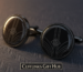 black cufflinks