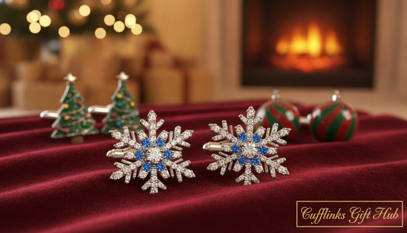 christmas cufflinks